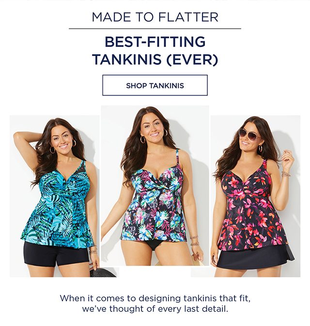 Made to flatter - best-fitting tankinis