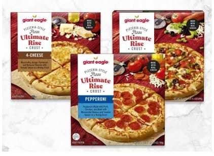 Giant Eagle Brand Rising Crust Frozen Pizzas