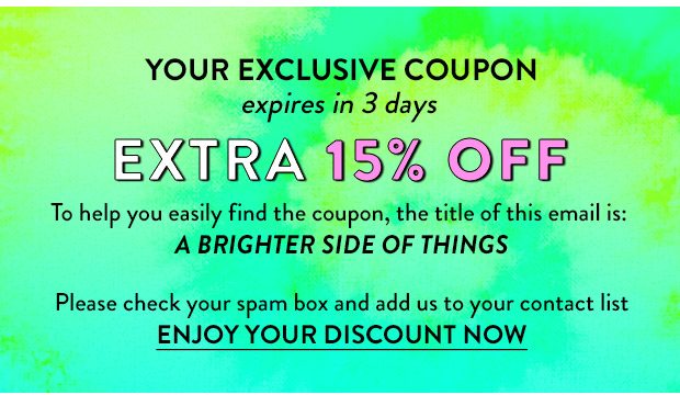 Find Your Exclusive Coupon