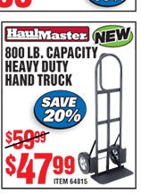  800 lbs. Capacity Heavy Duty Hand Truck 