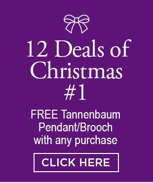 12 Deals of Christmas #1. FREE Tannenbaum Pendant/Brooch with any purchase. Click here.