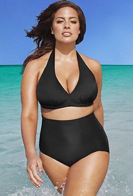 Diva Black High Waist Bikini