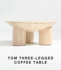 Tom three legged coffee table