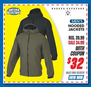 Rugged Exposure Men's Hooded Jacket