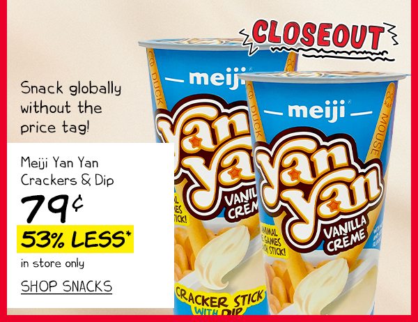 Meiji Yan Yan Crackers & Dip