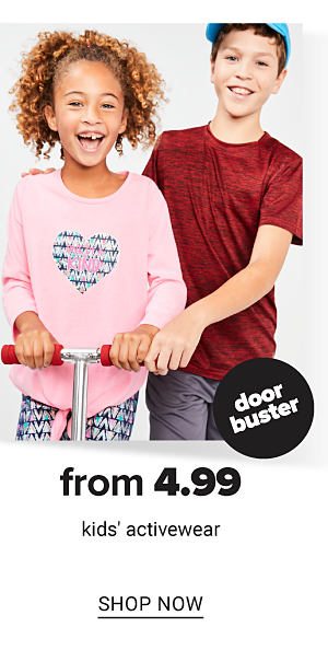 From 4.99 Kids' Activewear - Shop Now