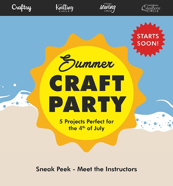 Join us for a sneak peek at the Summer Crafting Party Series at 2:00 p.m. CT!