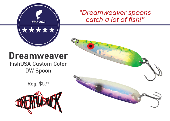 Dreamweaver FishUSA Custom Color DW Spoon