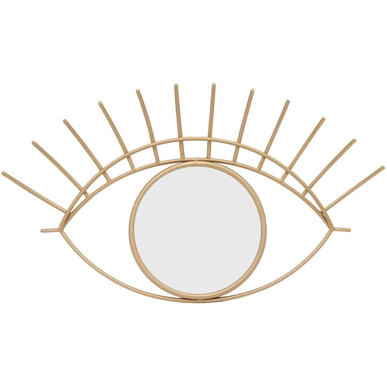 Image of Eye 32" Wall Decor with Mirror, Gold