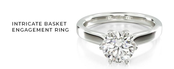 Intricate Basket Engagement Ring