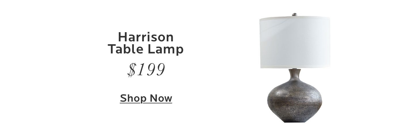 Harrison Table Lamp. Shop Now.