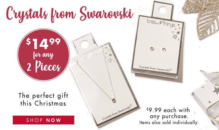  $9.99 Necklace or Earrings with any purchase