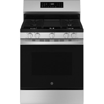 GE 5.3 Cu Ft Single Oven Convection Gas Range - Stainless Steel