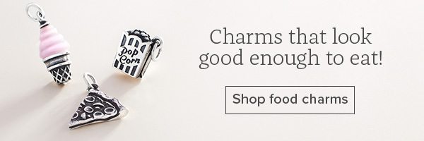 Charms that look good enough to eat! Shop food charms