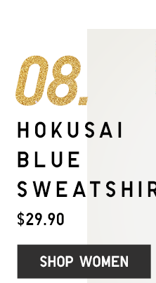 HOKUSAI BLUE SWEATER - SHOP WOMEN