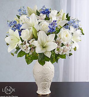 Loving Blooms(tm) Lenox(r) Blue & White Same-Day Local Florist Delivery SHOP NOW