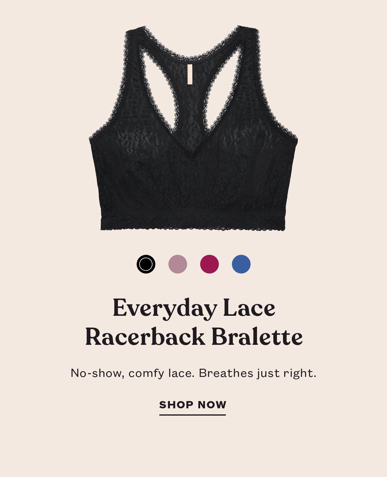 Everyday Lace Racerback Bralette