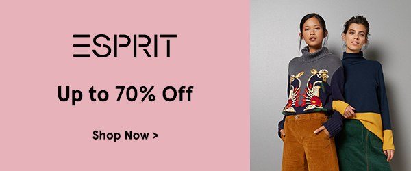 Esprit up to 70% off