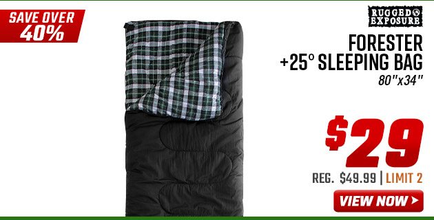 ''Rugged Exposure Forester +25° Sleeping Bag''