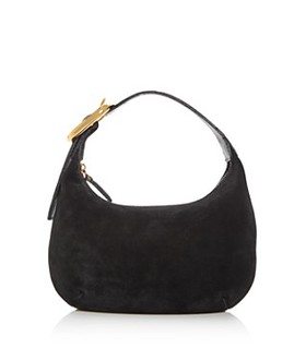 Suede Micro Buckle Hobo Bag 