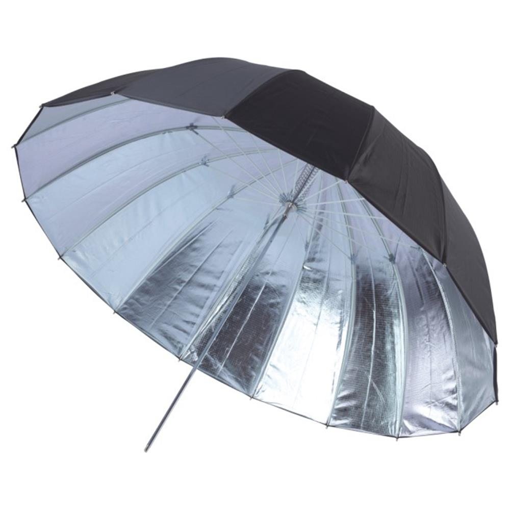 CAMERON 63-inch SILVER/BLACK PARABOLIC UMBRELLA