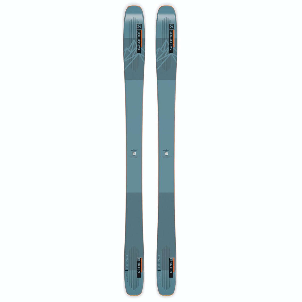 Salomon Skis N Qst 98 Blue/orange 169 Skis - Blue/orange