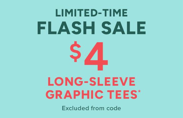 $4 Long Sleeve Graphic Tees