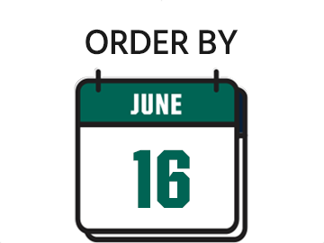 Order by June 16.