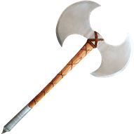 Double-Bladed Barbarian Battle Axe