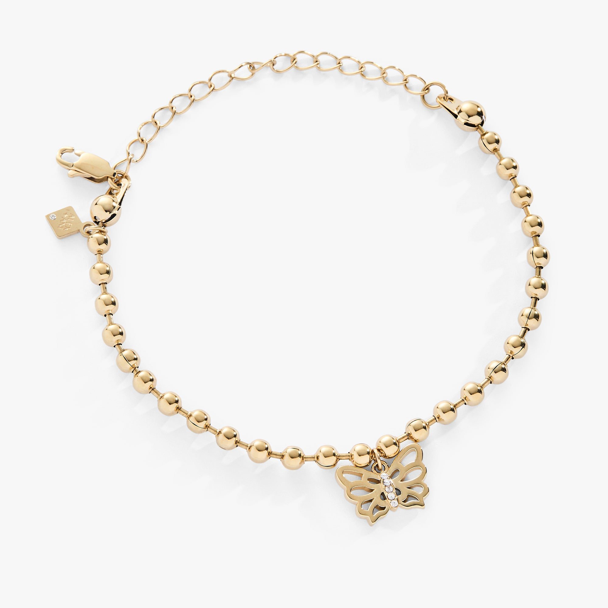 Image of Butterfly Ball Chain Bracelet