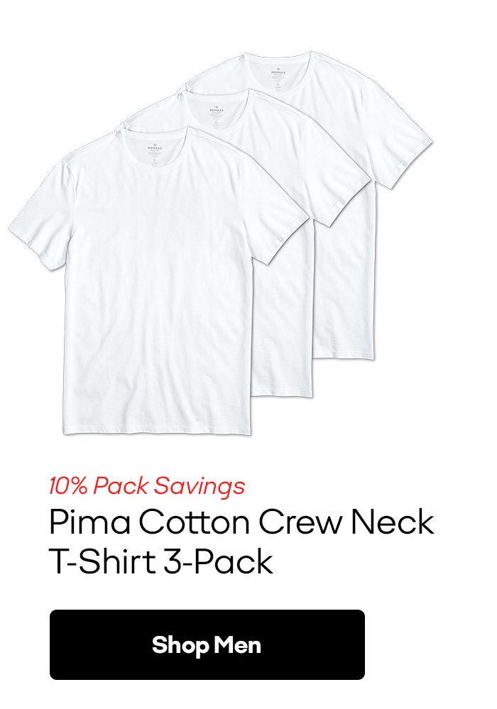 Pima Cotton Crew Neck T Shirt [Shop Men]