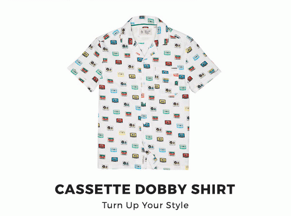 CASSETTE DOBBY SHIRT