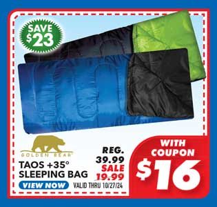 Golden Bear Taos +35° Sleeping Bag