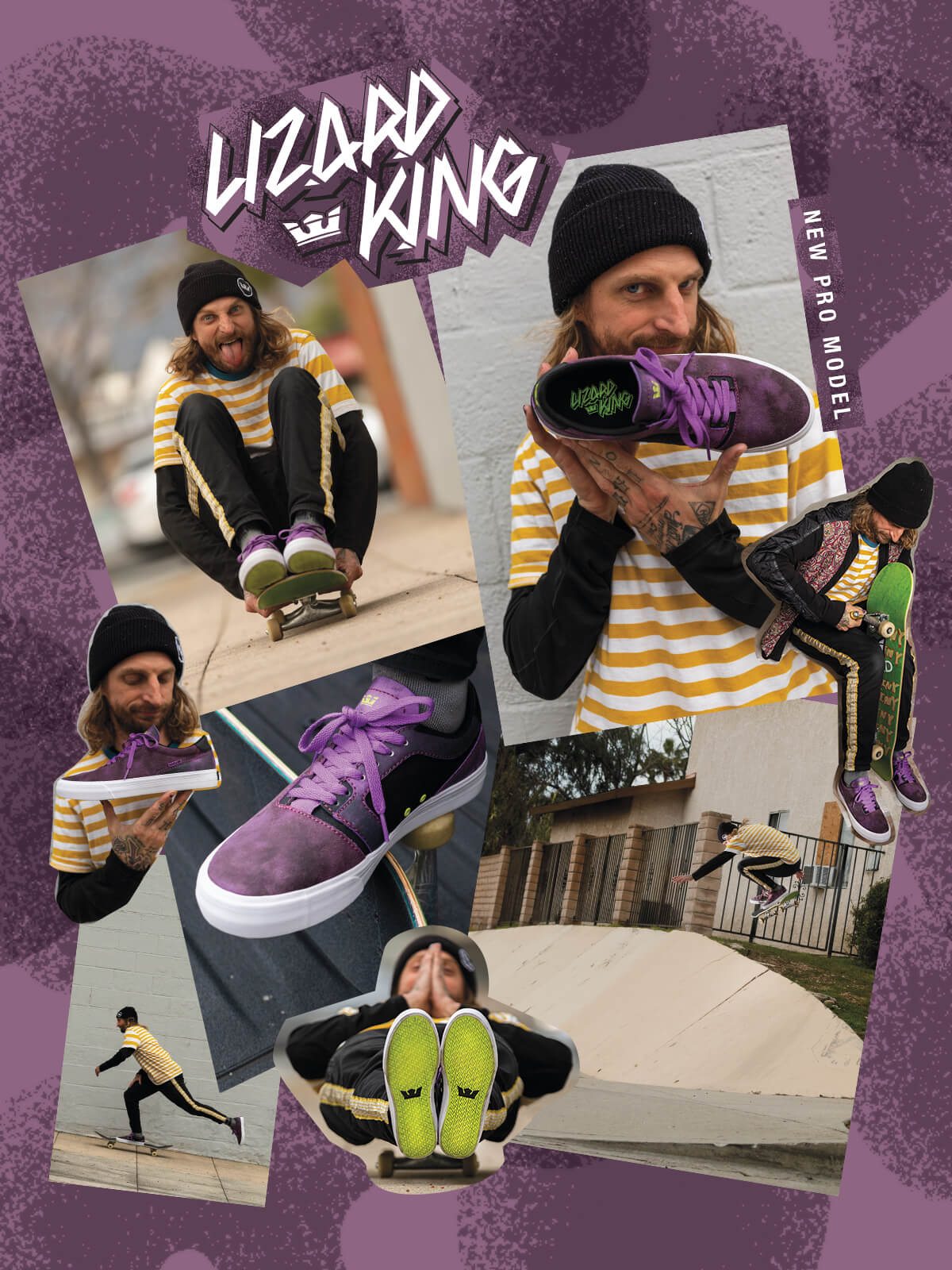 SUPRA X LIZARD KING NEW ARRIVAL FOOTWEAR - SHOP SKATE SHOES