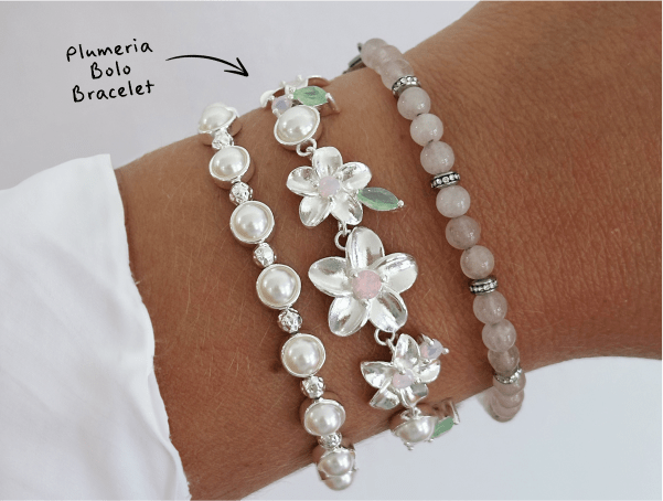 Plumeria Boho Bracelet