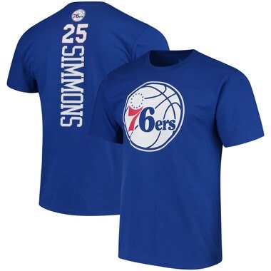 Ben Simmons Philadelphia 76ers Fanatics Branded Backer Name & Number T-Shirt â€“ Royal
