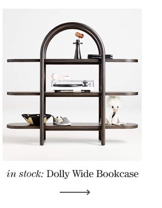 Dolly Wide Bookcase