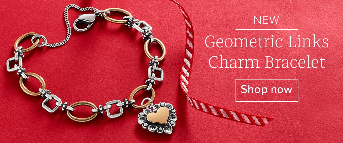 NEW Geometric Links Charm Bracelet - Shop now