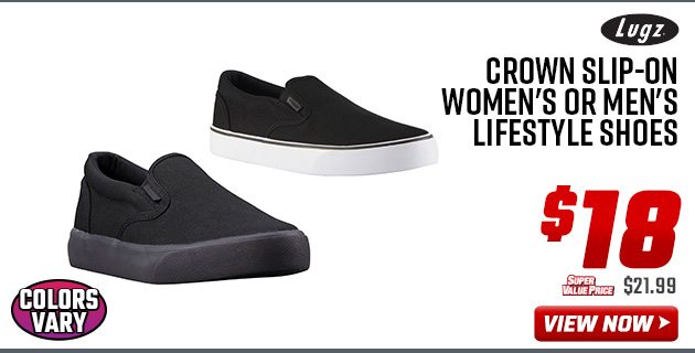 Lugz Crown Slip-On Women's or Men's Lifestyle Shoes