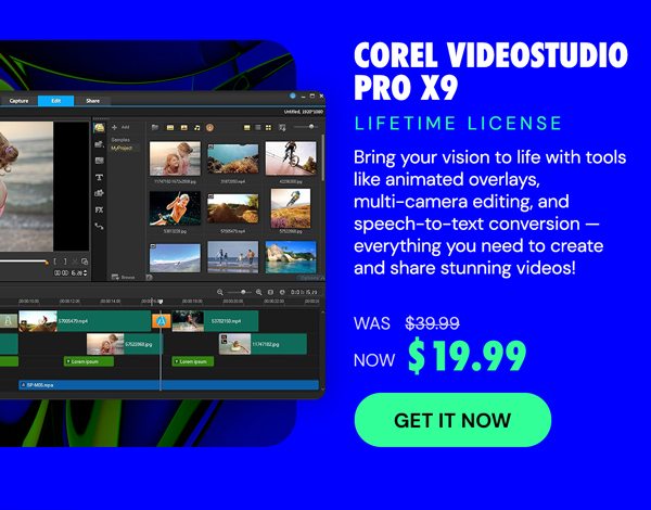 Corel VideoStudio Pro X9: CD Key [Lifetime for 1 PC]