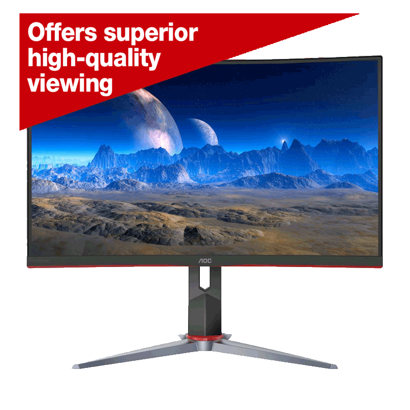 AOC CQ27G2 27 in. WQHD 144Hz HDMI DP FreeSync Curved LED Gaming Monitor
