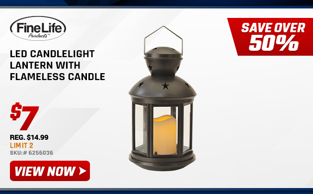 Finelife LED Candlelight Lantern with Flameless Candle