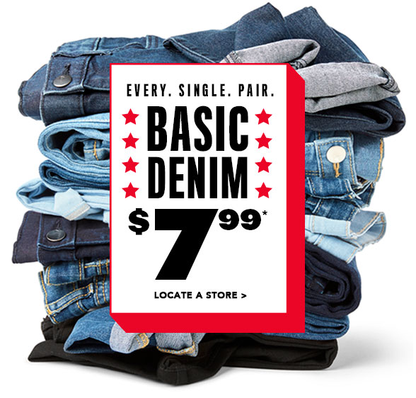 All Basic Denim $7.99