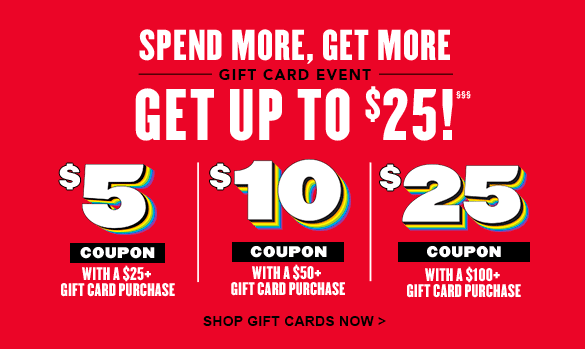 Spend More, Get More Gift Card 