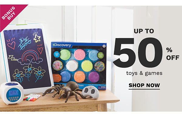 Bonus Buy - Up to 50% off toys & games. Shop Now.