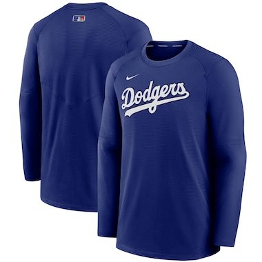 Nike Los Angeles Dodgers Royal Authentic Collection Pregame Performance Raglan Pullover Sweatshirt