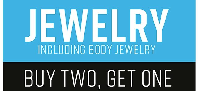 Jewelry Including Body Jewelry Buy Two Get One Free