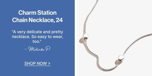 Charm Station Chain Necklace, 24'' | Shop Now