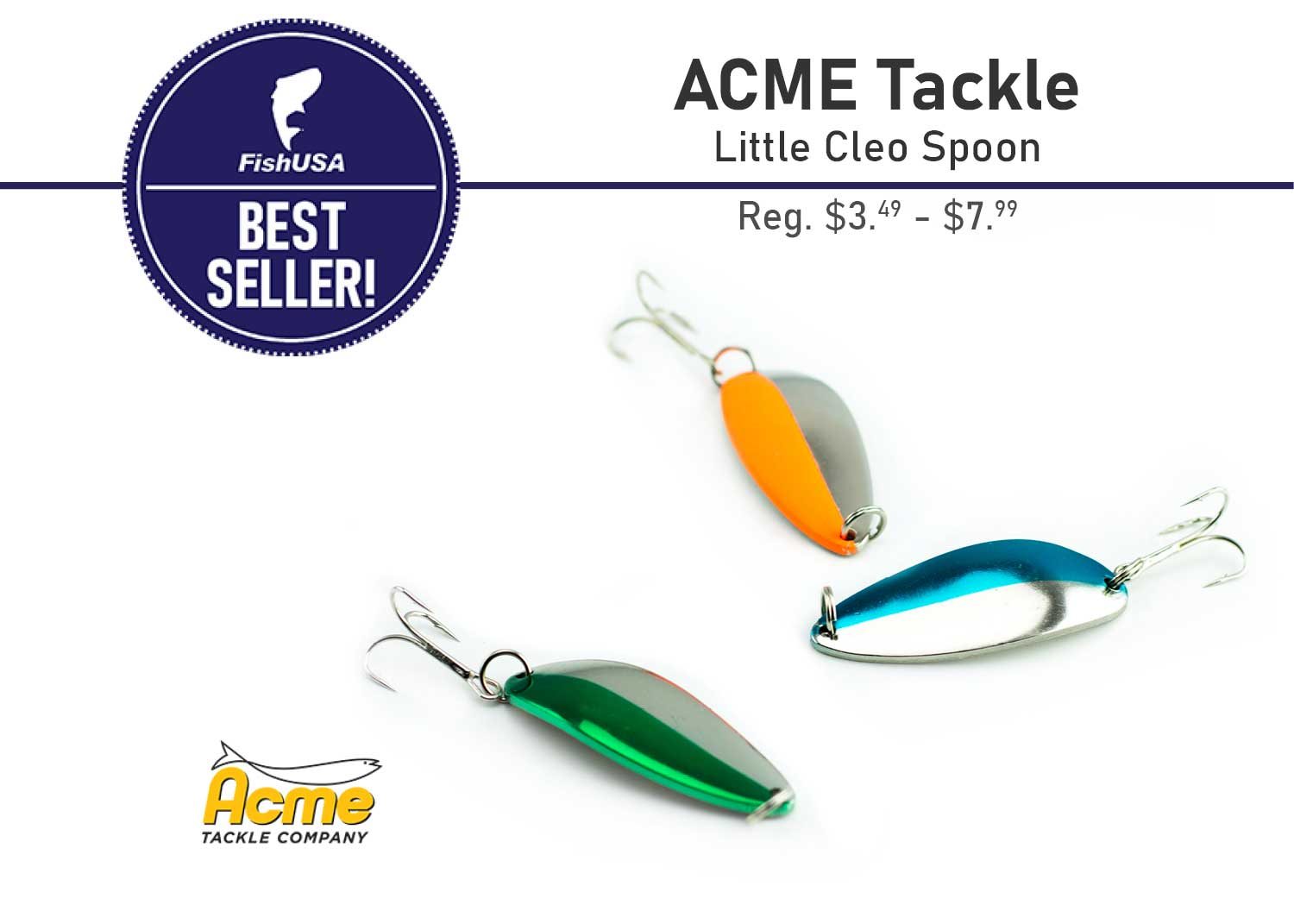 Best Seller ACME Tackle Little Cleo Spoon Reg. $3.49 - $7.99