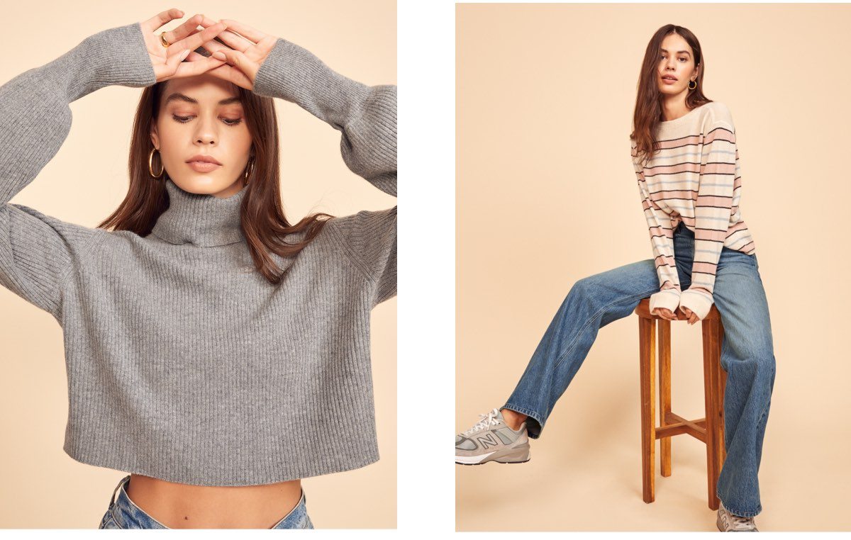 Cashmere Crew and Cashmere Boyfriend Sweater